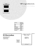 COVER Diagram and Parts List for FEB27T7FCC  Frigidaire Wall Oven