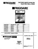 COVER Diagram and Parts List for FEB756CETB  Frigidaire Wall Oven