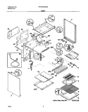 BODY Diagram and Parts List for FGF376CXBSA  Frigidaire Range