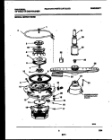 MOTOR PUMP PARTS Diagram and Parts List for MDR231RBR0  Frigidaire Dishwasher