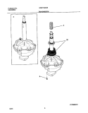 TRANSMISSION Diagram and Parts List for GWS1749CS0  Gibson Washer