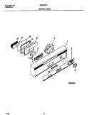 CONTROL PANEL Diagram and Parts List for MDB531RFR2  Frigidaire Dishwasher