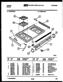 COOKTOP PARTS Diagram and Parts List for 76-4967-00-12  Tappan Microwave Oven Combo