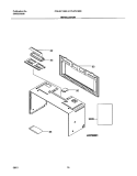 INSTALLATION Diagram and Parts List for CGLMV168KQ1  Frigidaire Microwave