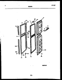 FREEZER DOOR PARTS Diagram and Parts List for RS22F8DX1C  Gibson Refrigerator