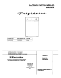 COVER Diagram and Parts List for CWS3600AS0  Frigidaire Washer