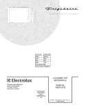 COVER Diagram and Parts List for FMCB157GB  Frigidaire Microwave