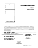 COVER Diagram and Parts List for FRT21R7ASB5  Frigidaire Refrigerator