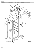 CABINET W / FAN ASSEMBLY Diagram and Parts List for WRT15DRBD1  Frigidaire Refrigerator