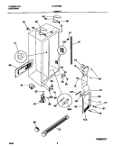 CABINET Diagram and Parts List for GLRSF266JW0  Frigidaire Refrigerator