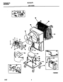 UNIT PARTS Diagram and Parts List for MDDQ50FF1  Frigidaire Dehumidifier