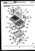 SHELVES AND SUPPORTS Diagram and Parts List for FPES18TLF3  Frigidaire Refrigerator