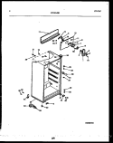 CABINET PARTS Diagram and Parts List for GTNI142HK1  Frigidaire Refrigerator