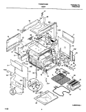 BODY Diagram and Parts List for FCS367CHSC  Frigidaire Range