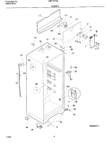 CABINET Diagram and Parts List for MRT15FNGD5  Frigidaire Refrigerator