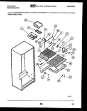 SHELVES AND SUPPORTS Diagram and Parts List for FPCE21TFW3  Frigidaire Refrigerator