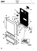 DOOR Diagram and Parts List for MDR251RHR0  Frigidaire Dishwasher