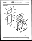 DOOR PARTS Diagram and Parts List for GTN198WH2-45  Tappan Refrigerator