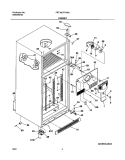CABINET Diagram and Parts List for FRT18NP7AW0  Frigidaire Refrigerator