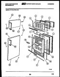 DOOR PARTS Diagram and Parts List for RT114LCD5  Frigidaire Refrigerator