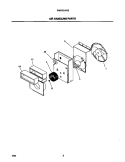 AIR HANDLING PARTS Diagram and Parts List for FAK103J1V2  Frigidaire Air Conditioner