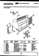 CABINET AND INSTALLATION PARTS Diagram and Parts List for AC062N7A1  Frigidaire Air Conditioner