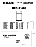 COVER Diagram and Parts List for FRT22RGCB2  Frigidaire Refrigerator