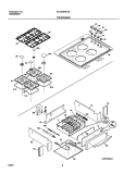 TOP / DRAWER Diagram and Parts List for PLCS389CCB  Frigidaire Range