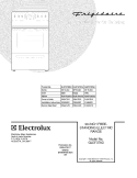 COVER Diagram and Parts List for GLEF379DBJ  Frigidaire Range