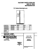 COVER Diagram and Parts List for WRS20WRHW2  Frigidaire Refrigerator