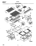 SHELVES / CONTROLS Diagram and Parts List for FRT18PRCD3  Frigidaire Refrigerator