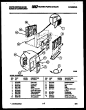 CABINET PARTS Diagram and Parts List for AC064L7A3  Frigidaire Air Conditioner
