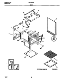 BODY Diagram and Parts List for MPF300PXWC  Frigidaire Range