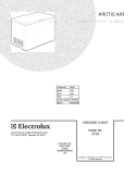 COVER Diagram and Parts List for CF093  Frigidaire Freezer