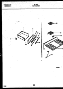 COOKTOP AND DRAWER PARTS Diagram and Parts List for 30-4962-23-01  Tappan Range