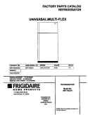 COVER Diagram and Parts List for MRT18GSHW0  Frigidaire Refrigerator