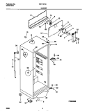 CABINET Diagram and Parts List for WRT18FGCW2  Frigidaire Refrigerator
