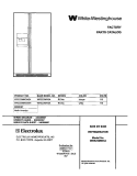 COVER Diagram and Parts List for WRS23MW3AW4  Westinghouse Refrigerator