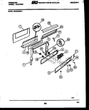 BACKGUARD Diagram and Parts List for REGC39BNW1  Frigidaire Range