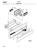 CONTROL PANEL Diagram and Parts List for FDB857RJB0  Frigidaire Dishwasher