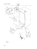 CABINET Diagram and Parts List for UL1293CA2  Electrolux Freezer