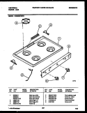 COOKTOP PARTS Diagram and Parts List for CG300SP2Y1  Frigidaire Range