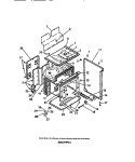 OVEN LINER, SIDE PANELS Diagram and Parts List for R30BCH1  Frigidaire Range
