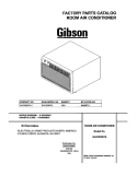 COVER Diagram and Parts List for GAC083K7A1  Gibson Air Conditioner