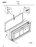 DOOR Diagram and Parts List for MFC13M4FW2  Frigidaire Freezer