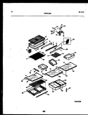SHELVES AND SUPPORTS Diagram and Parts List for 95-1991-00-00  Tappan Refrigerator