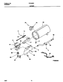 BURNER Diagram and Parts List for FDG546RET1  Frigidaire Dryer