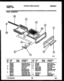 BROILER DRAWER PARTS Diagram and Parts List for CG300SP2Y1  Frigidaire Range