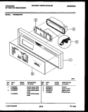CONSOLE AND CONTROL PARTS Diagram and Parts List for DW8500AWW1  Frigidaire Dishwasher