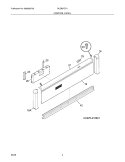 CONTROL PANEL Diagram and Parts List for GLEB27Z7HSB  Frigidaire Wall Oven
